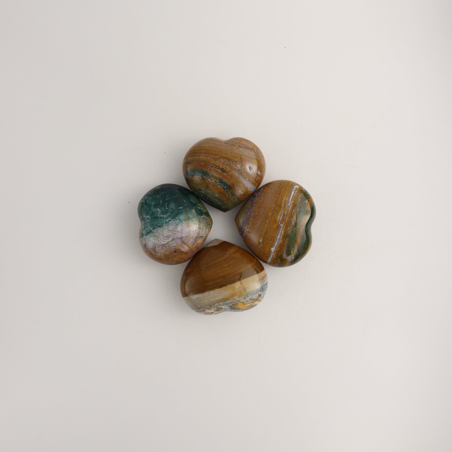 Ocean Jasper Hearts - Expert Wholesale and Supplier of Wholesale Crystals & Bulk Gemstones, ["Hearts","Madagascar","Ocean Jasper"]