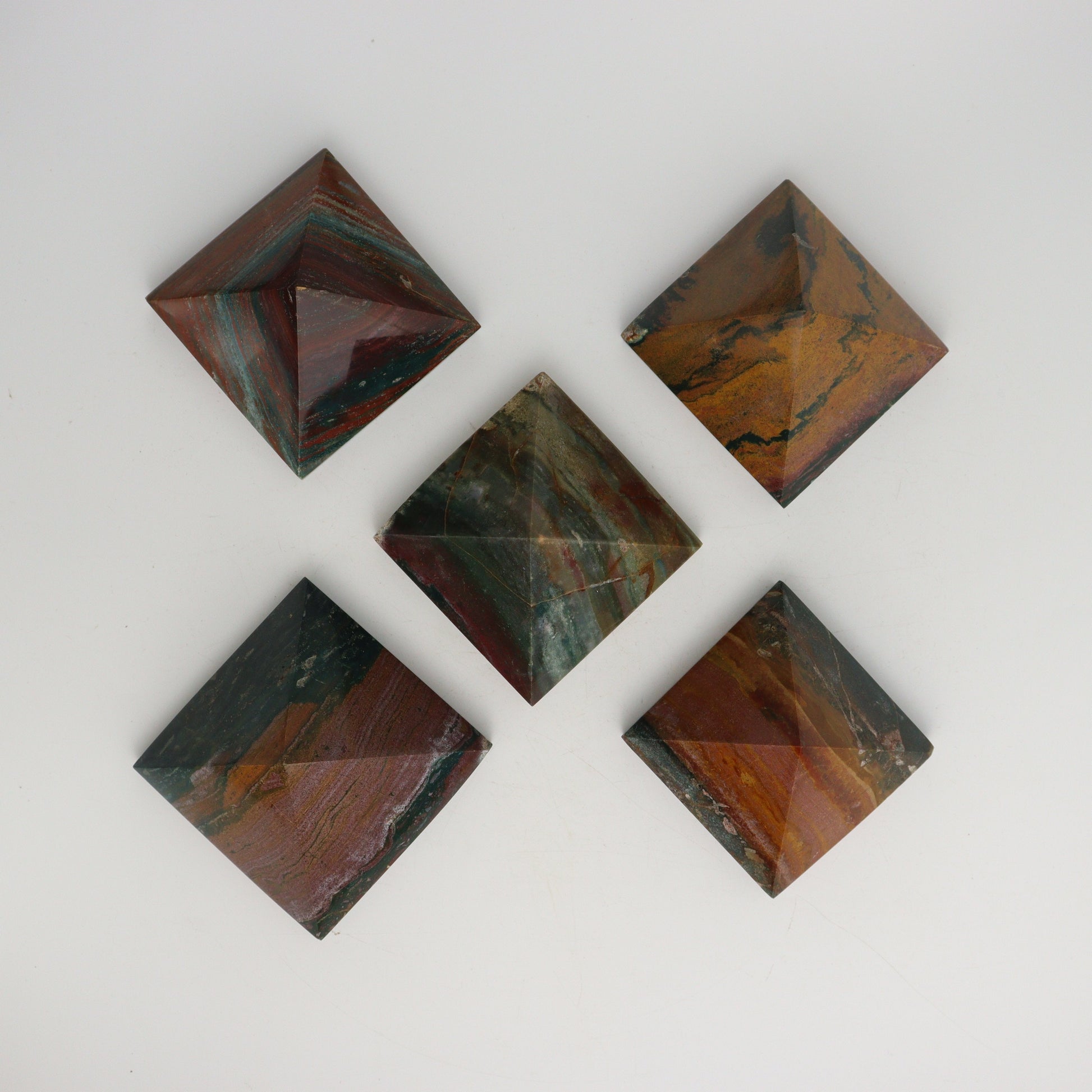 Ocean Jasper Pyramids - Expert Wholesale and Supplier of Wholesale Crystals & Bulk Gemstones, ["Madagascar","Ocean Jasper","Pyramids"]