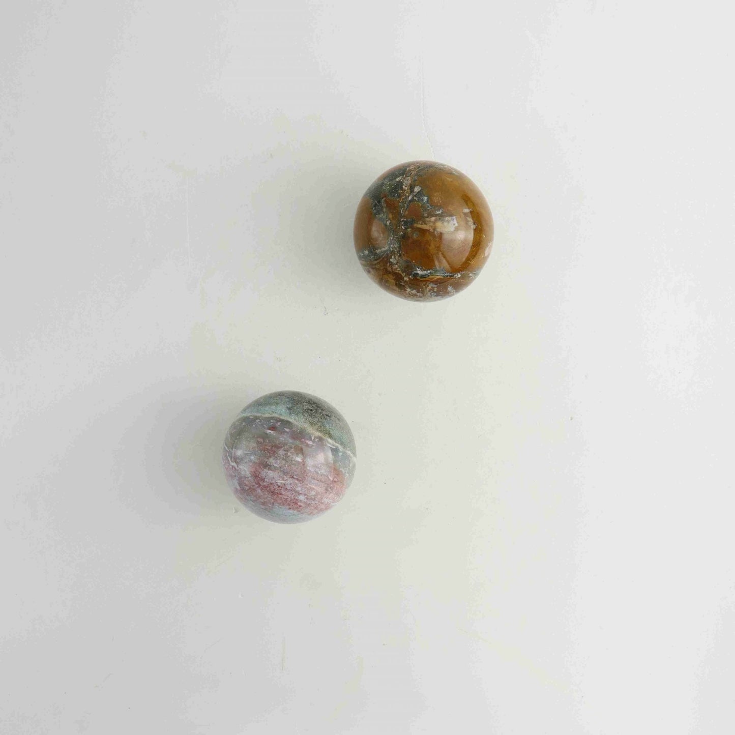 Ocean Jasper Spheres Set - Mi Esperanza Minerals