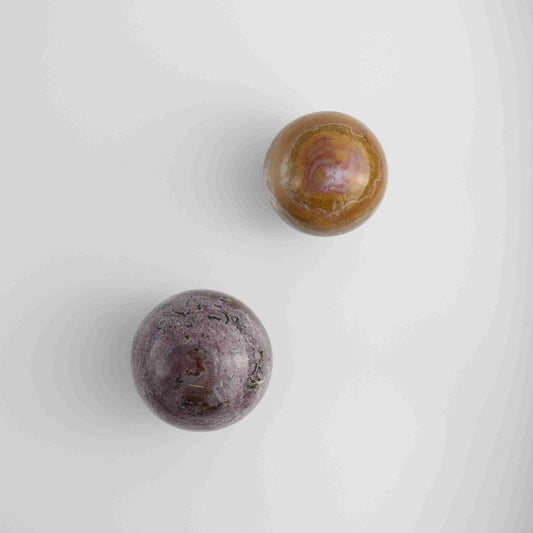 Ocean Jasper Spheres - Mi Esperanza Minerals