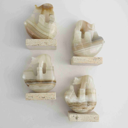 Onyx Bear Small and Large - TWO piece set - Expert Wholesale and Supplier of Wholesale Crystals & Bulk Gemstones, ["Mexico","onyx"]