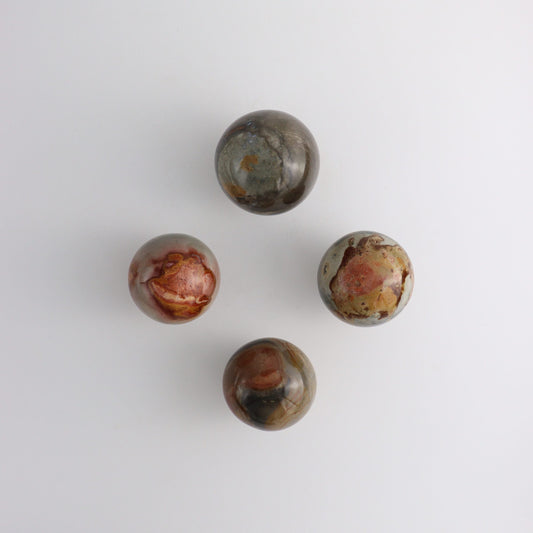 Polychrome Jasper Spheres - Mi Esperanza Minerals