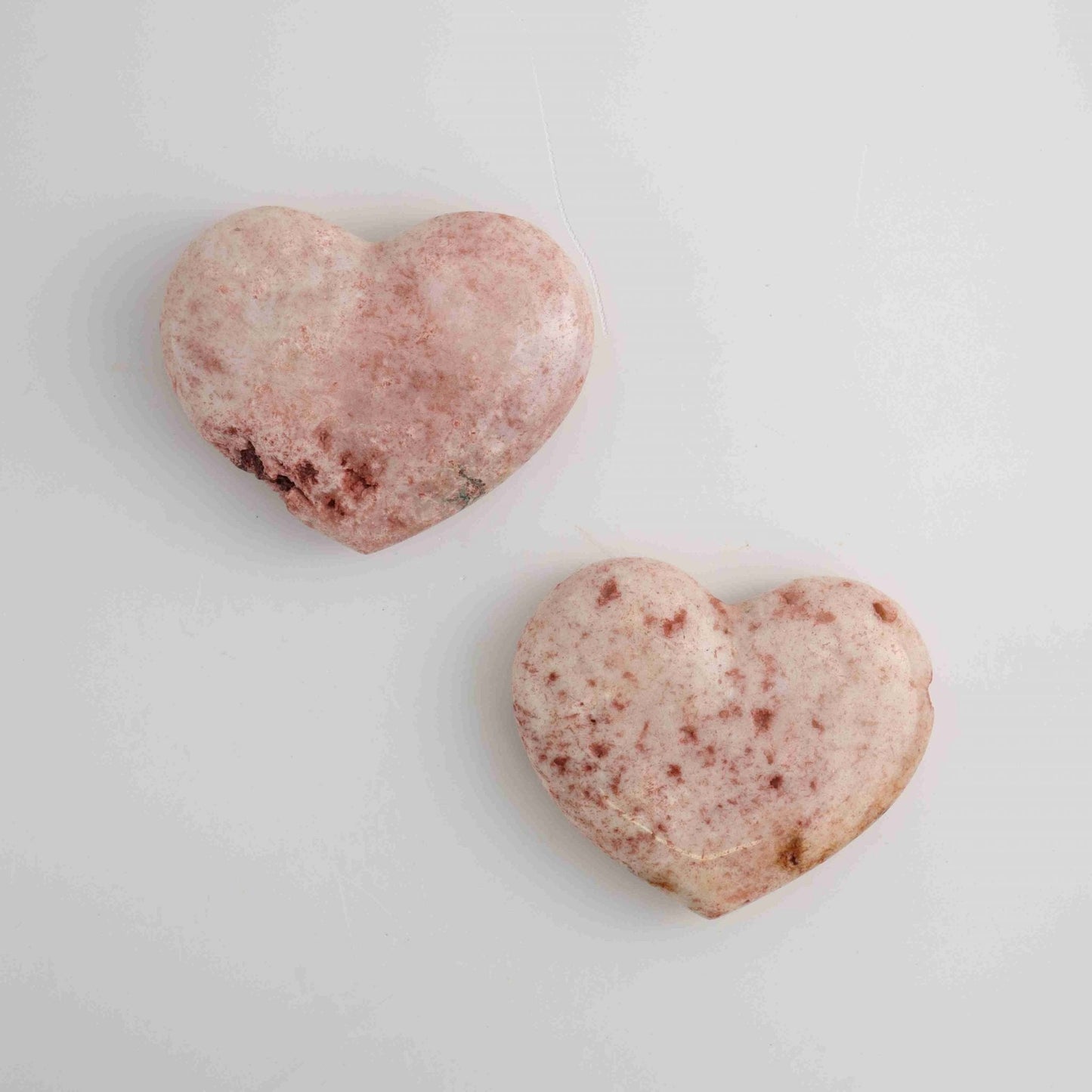 Pink Amethyst Heart Set - Mi Esperanza Minerals