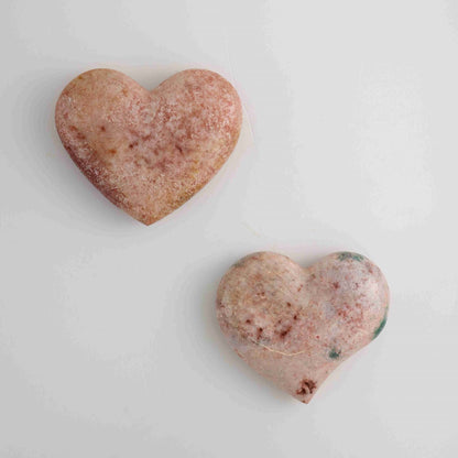 Pink Amethyst Heart Set - Mi Esperanza Minerals