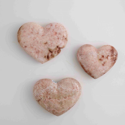 Pink Amethyst Heart Set - Mi Esperanza Minerals