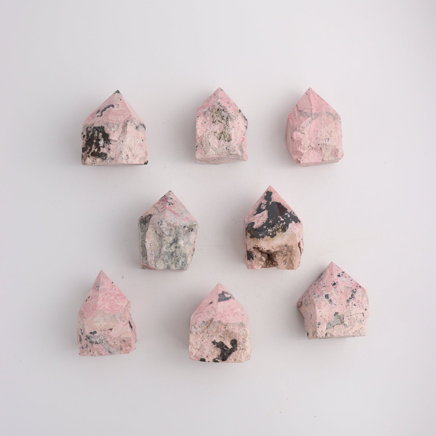 Rhodonite Top Polish - Expert Wholesale and Supplier of Wholesale Crystals & Bulk Gemstones, ["Peru","Polished Tip"]