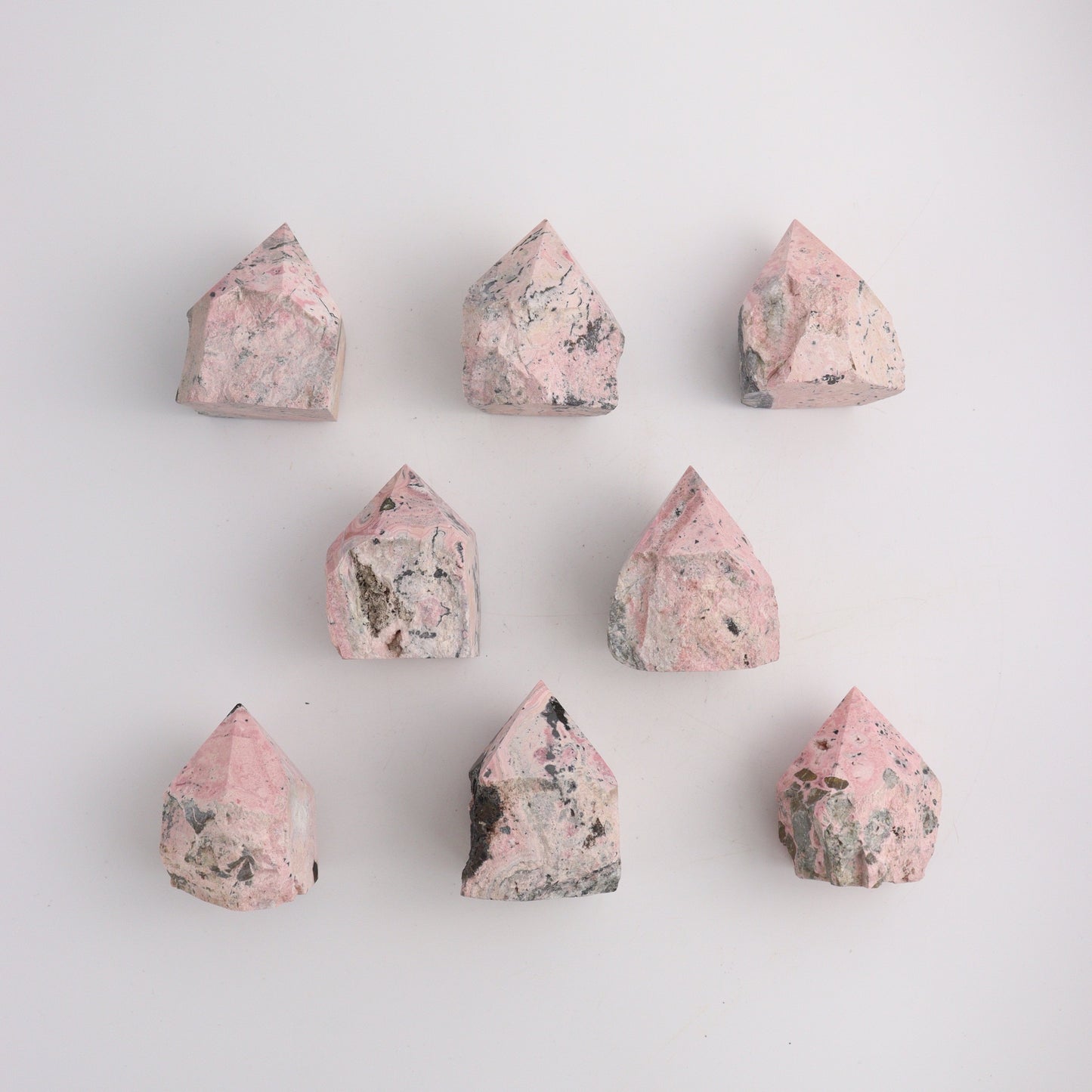 Rhodonite Top Polish - Expert Wholesale and Supplier of Wholesale Crystals & Bulk Gemstones, ["Peru","Polished Tip"]
