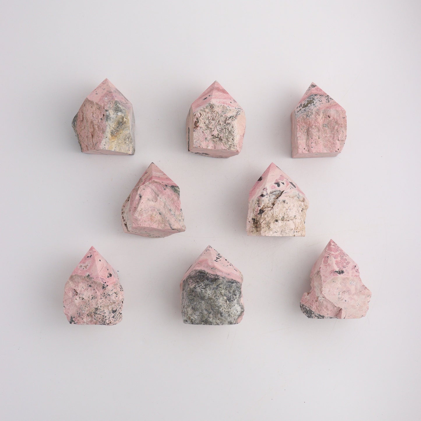 Rhodonite Top Polish - Expert Wholesale and Supplier of Wholesale Crystals & Bulk Gemstones, ["Peru","Polished Tip"]