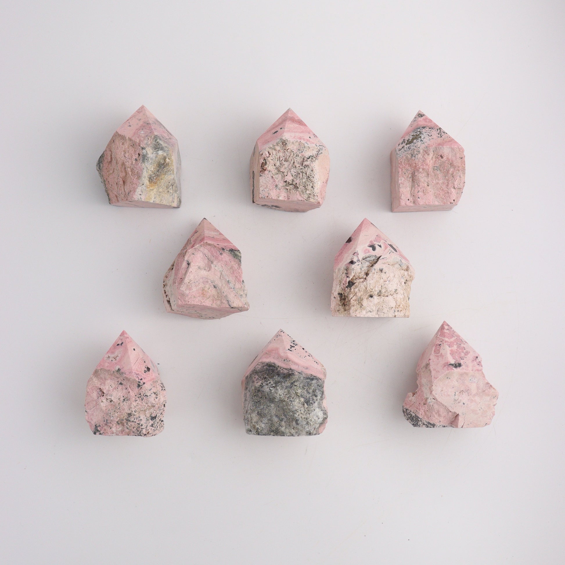 Rhodonite Top Polish - Expert Wholesale and Supplier of Wholesale Crystals & Bulk Gemstones, ["Peru","Polished Tip"]