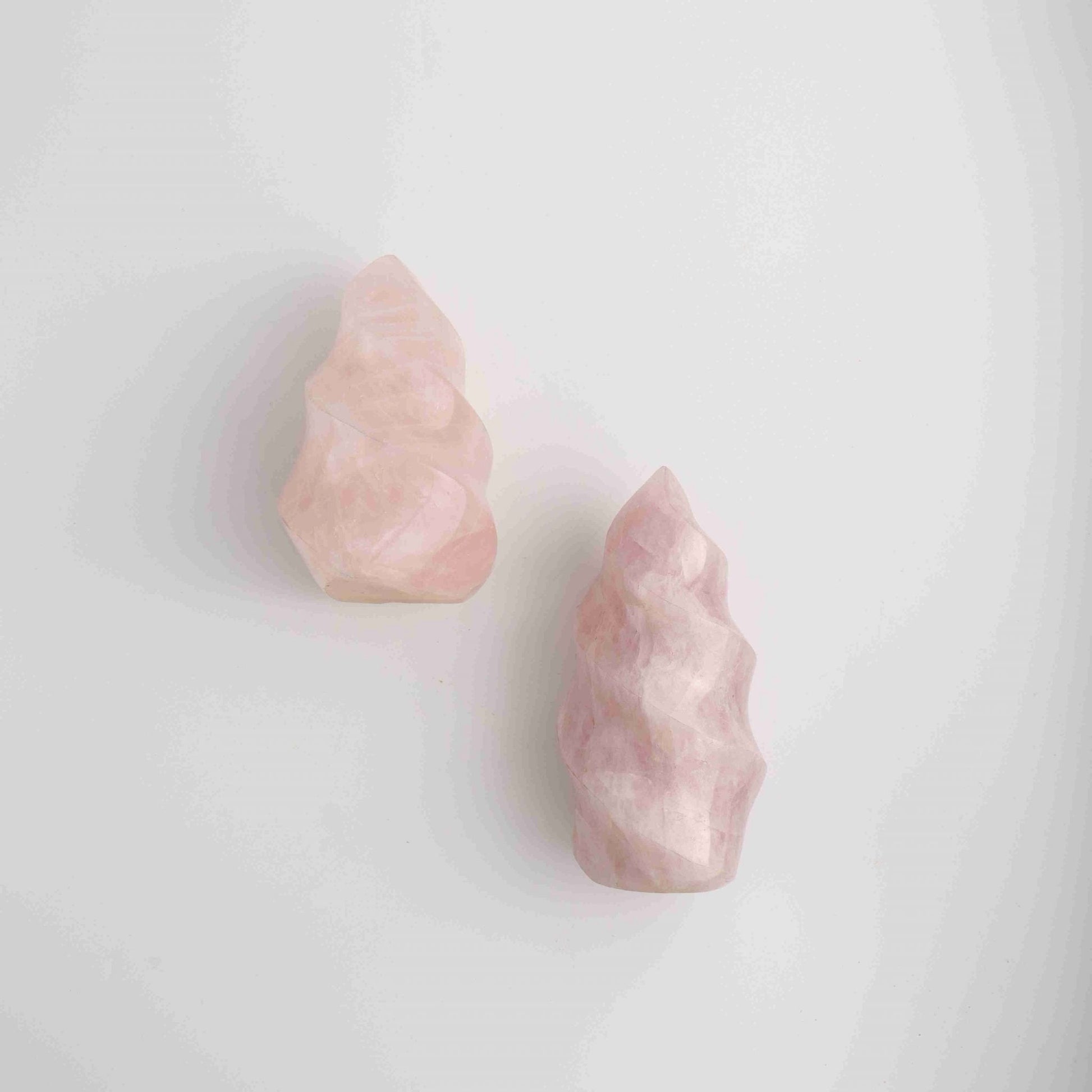 Rose Quartz Flames - Expert Wholesale and Supplier of Wholesale Crystals & Bulk Gemstones, ["Madagascar","Mixed Carvings","Quartz"]