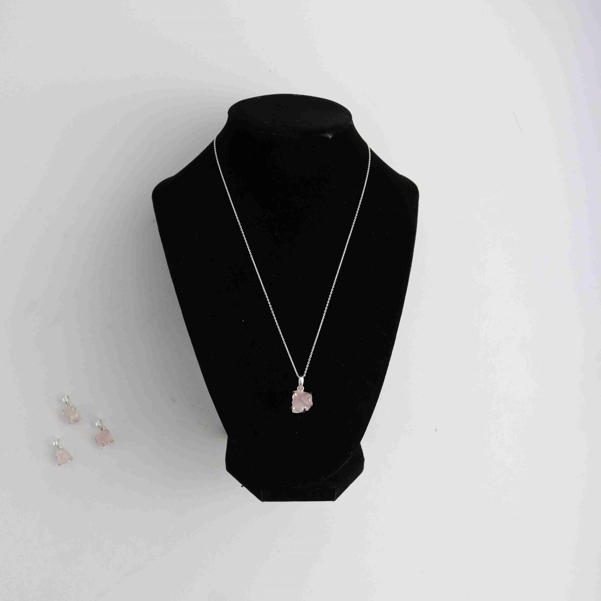 Rough Rose Quartz Pendant Set of 4 - Expert Wholesale and Supplier of Wholesale Crystals & Bulk Gemstones, ["Jewelry","Quartz","Rose Quartz"]