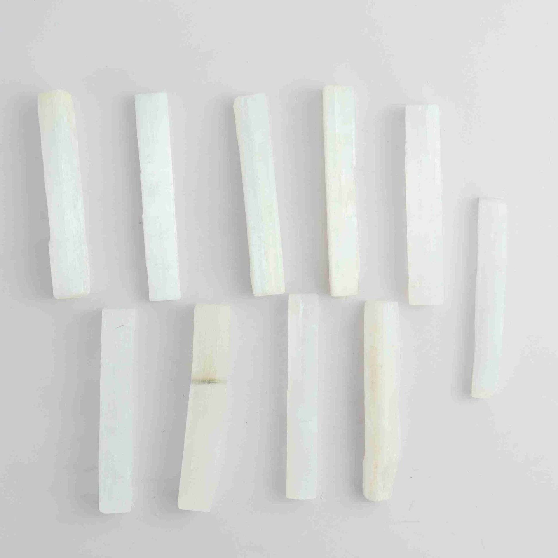 ONE Selenite/Satin Spar 10cm Stick - Expert Wholesale and Supplier of Wholesale Crystals & Bulk Gemstones, ["Morocco","Selenite","Shapes"]