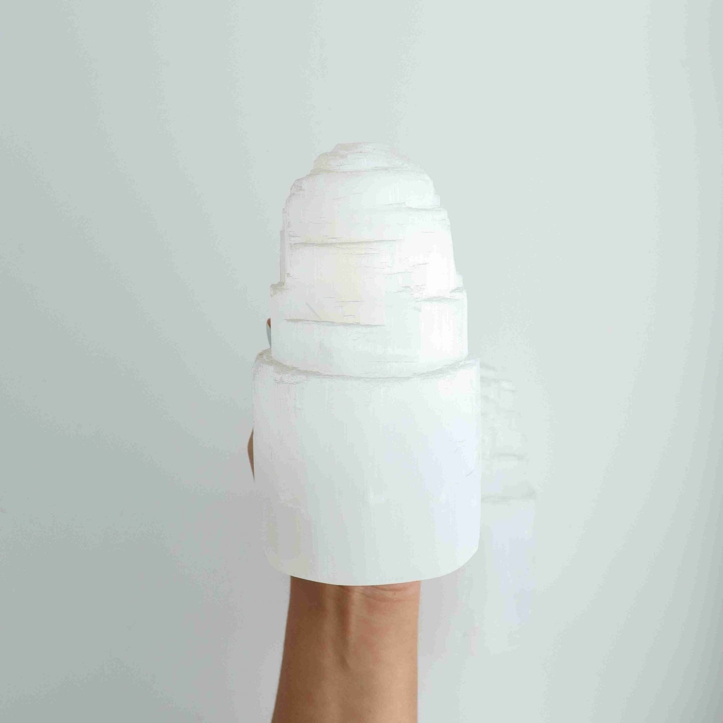 ONE Selenite/Satin Spar 15cm Rustic Lamp - Expert Wholesale and Supplier of Wholesale Crystals & Bulk Gemstones, ["Accessories","Morocco","Selenite"]