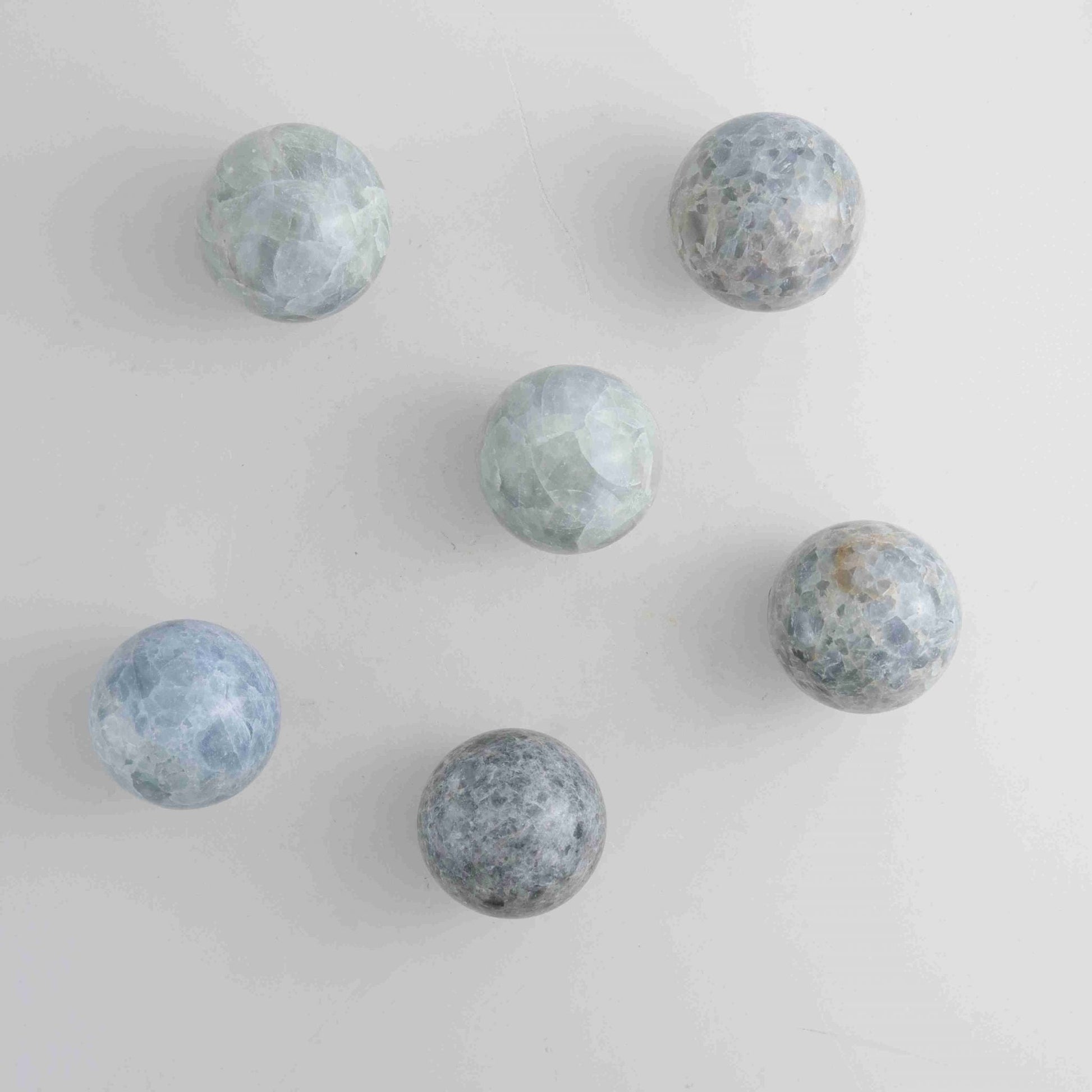 Small Blue Calcite Spheres - Expert Wholesale and Supplier of Wholesale Crystals & Bulk Gemstones, ["Calcite","Mexico","Spheres"]