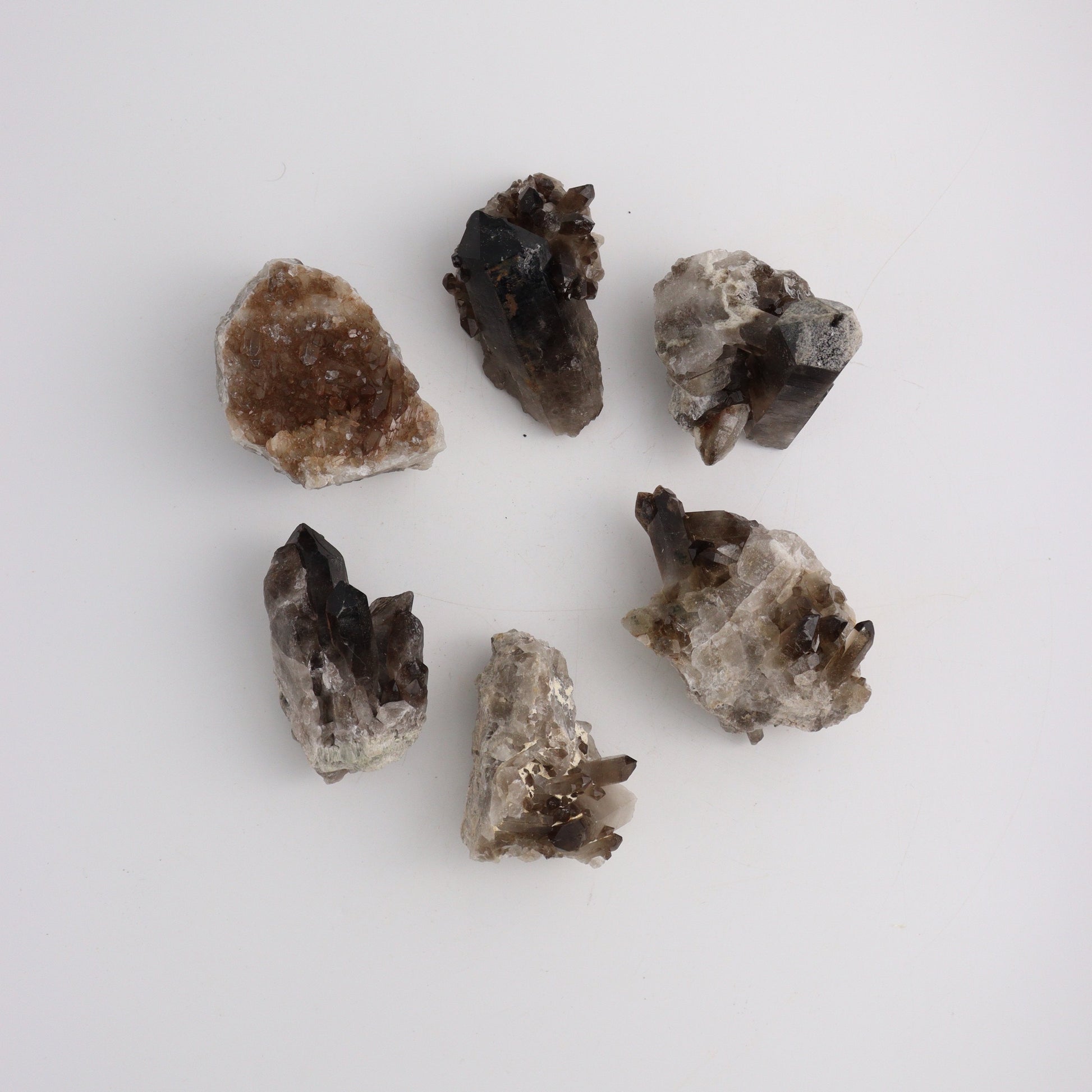 Smoky Quartz Clusters - Expert Wholesale and Supplier of Wholesale Crystals & Bulk Gemstones, ["Brazil","Clusters","Quartz","Smoky Quartz"]
