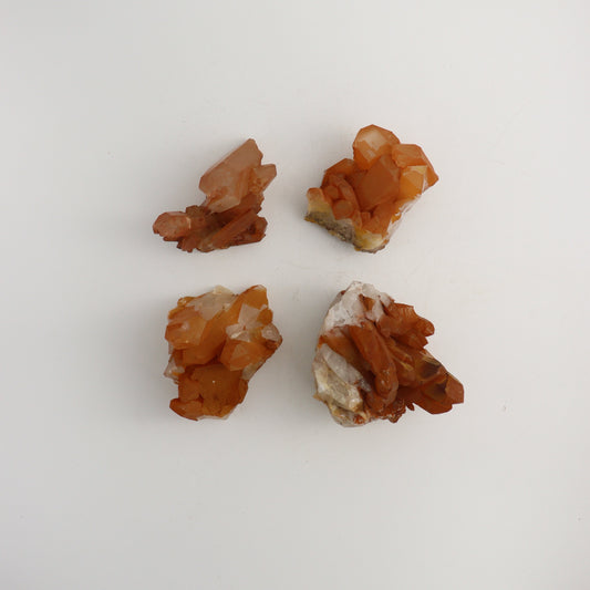 Tangerine Quartz Clusters - Mi Esperanza Minerals