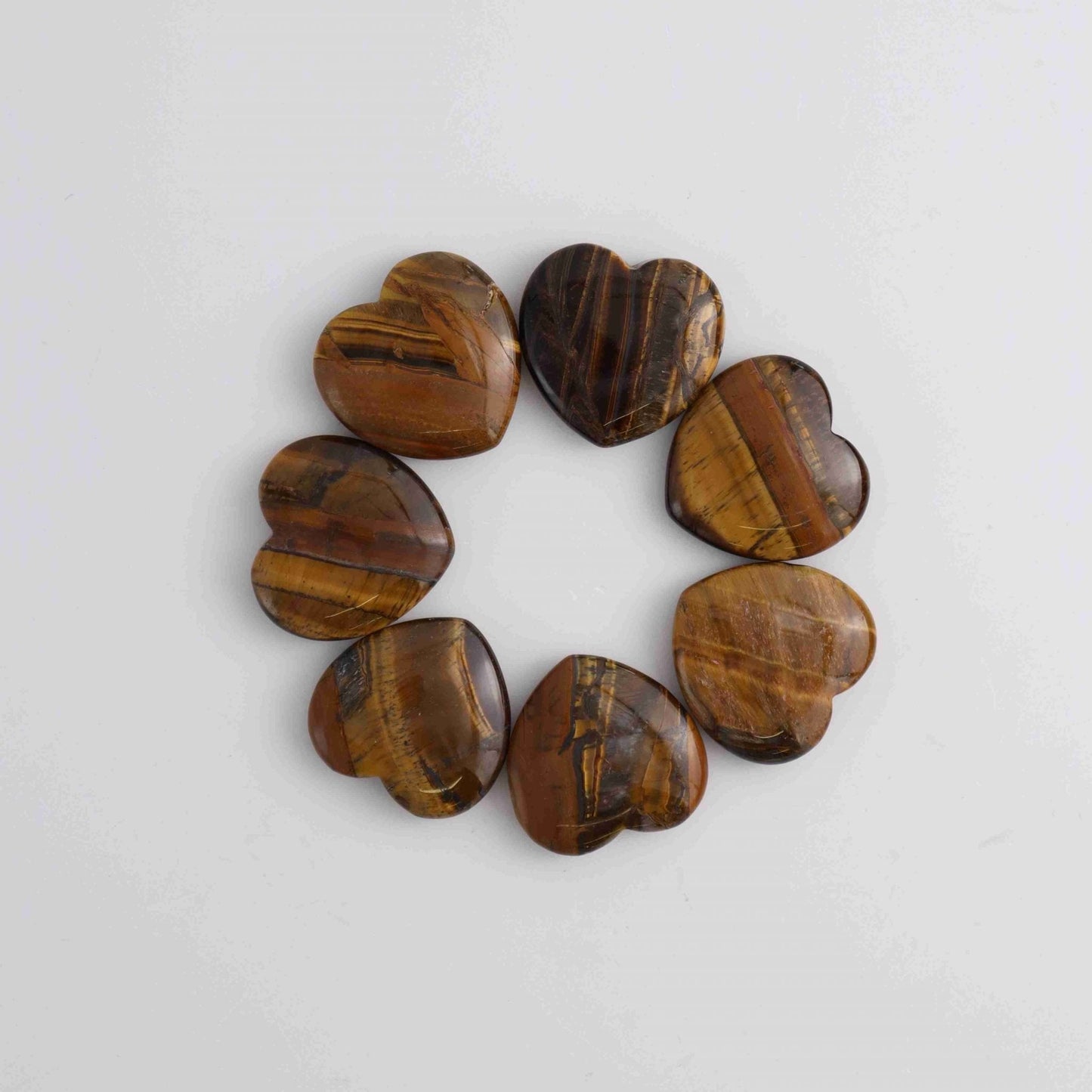 ONE Tiger Eye Heart - Expert Wholesale and Supplier of Wholesale Crystals & Bulk Gemstones, ["Hearts","Tiger Eye"]