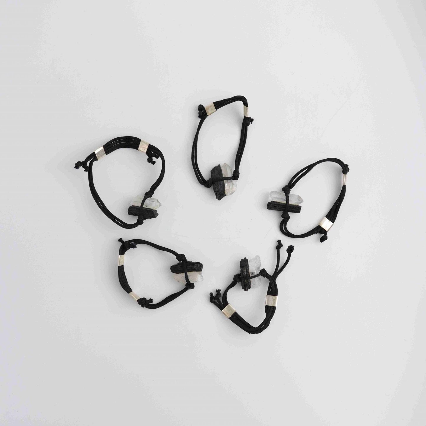 Tourmaline and Clear Quartz Bracelet - Expert Wholesale and Supplier of Wholesale Crystals & Bulk Gemstones, ["Clear Quartz","Jewelry","Quartz","Tourmaline"]