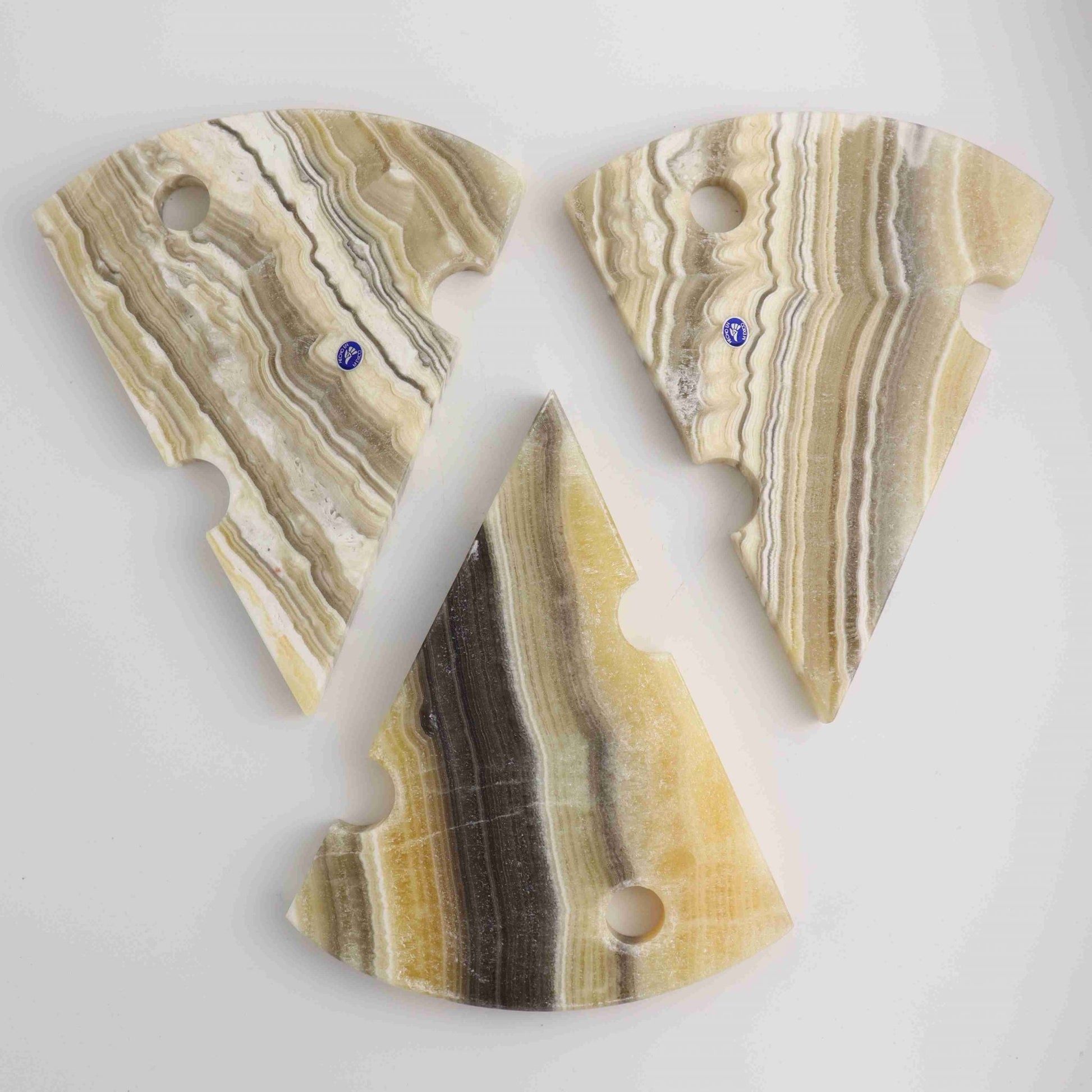 Zebra Onyx Cheese Board Set G - Mi Esperanza Minerals