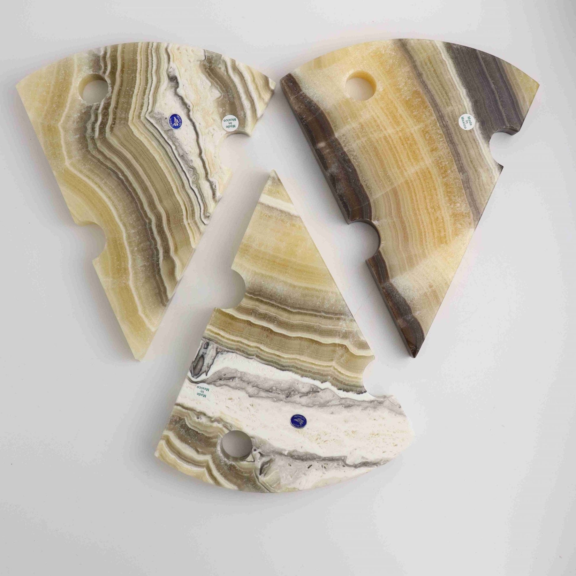 Zebra Onyx Cheese Board Set M - Mi Esperanza Minerals