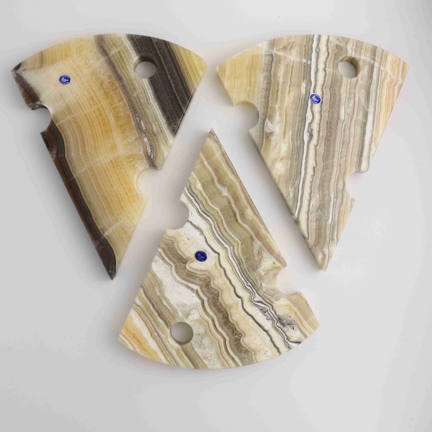 Zebra Onyx Cheese Board Set R - Mi Esperanza Minerals