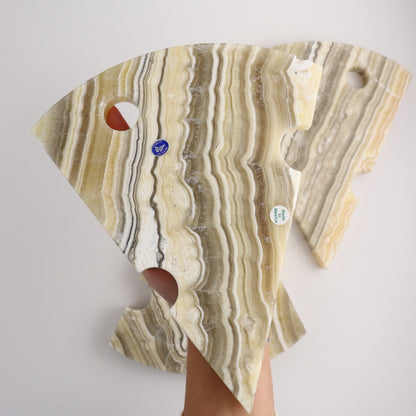 ONE Zebra Onyx Cheese Board - Expert Wholesale and Supplier of Wholesale Crystals & Bulk Gemstones, ["Mexico","Mixed Carvings","Onyx"]