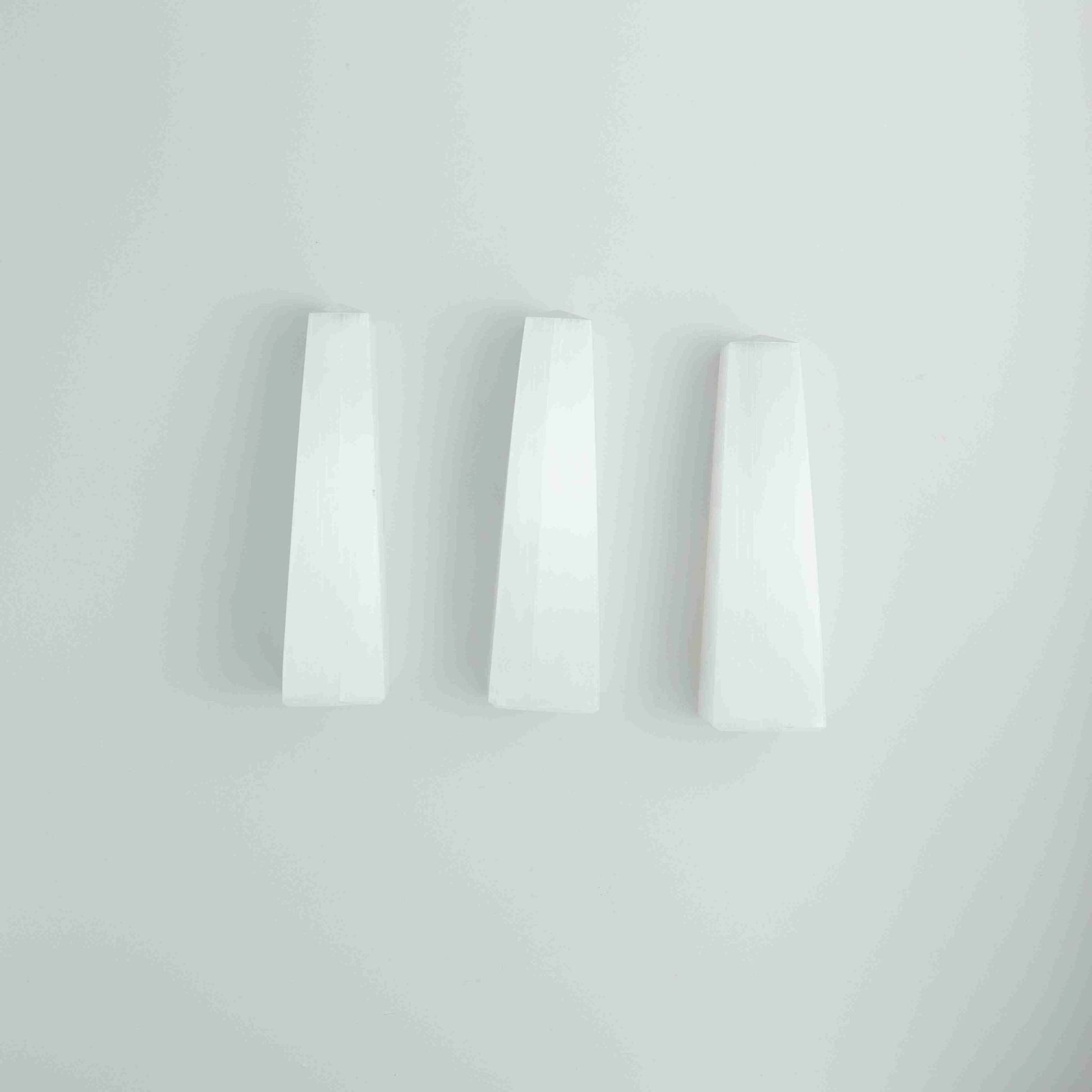 ONE Selenite/Satin Spar 15cm Tower - Expert Wholesale and Supplier of Wholesale Crystals & Bulk Gemstones, ["Morocco","Selenite","Towers"]