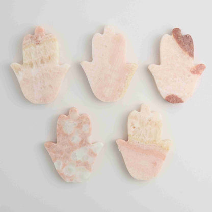 ONE Pink Onyx Hamsa - Expert Wholesale and Supplier of Wholesale Crystals & Bulk Gemstones, ["Mexico","onyx"]