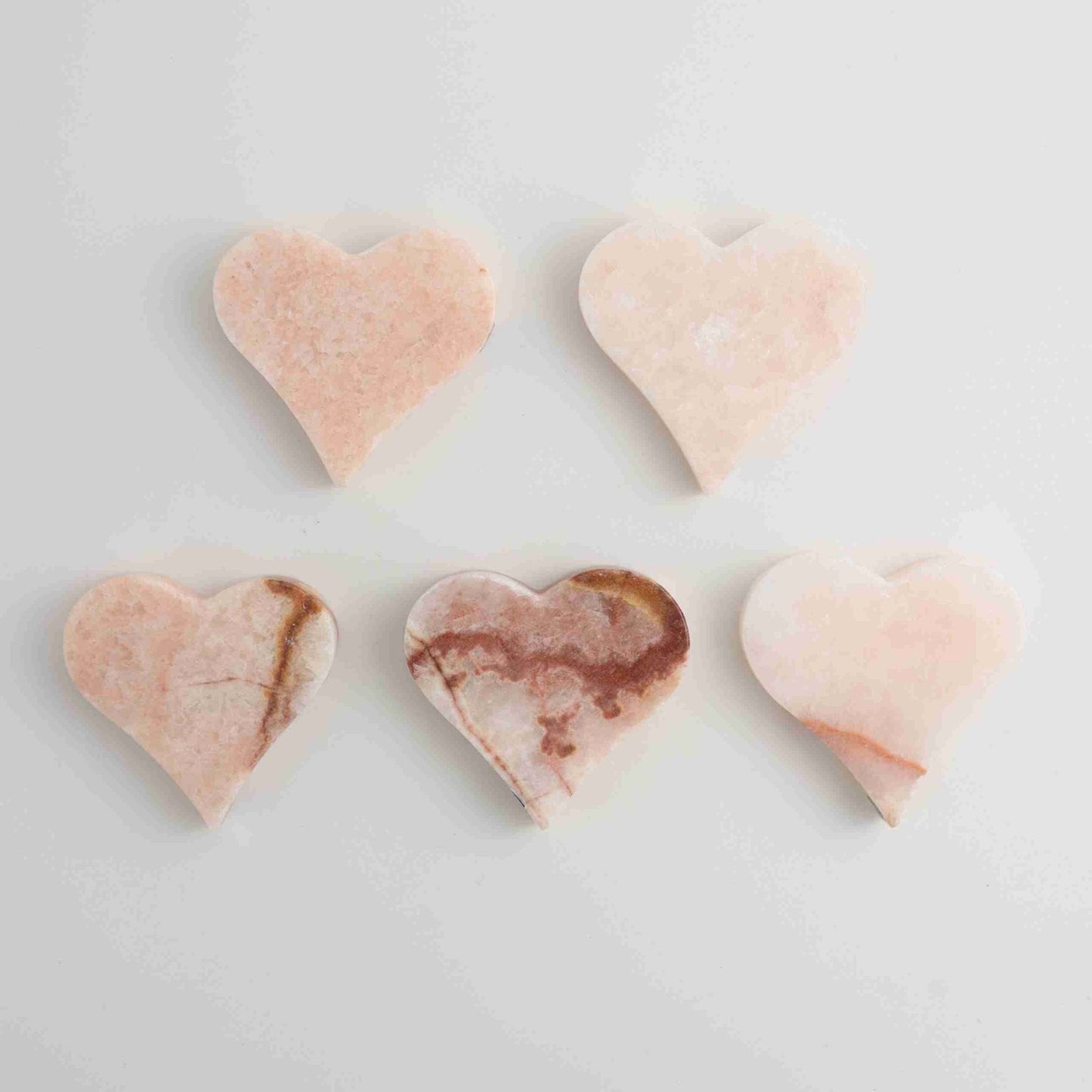 ONE Pink Onyx Heart - Expert Wholesale and Supplier of Wholesale Crystals & Bulk Gemstones, ["Hearts","Mexico","Onyx"]