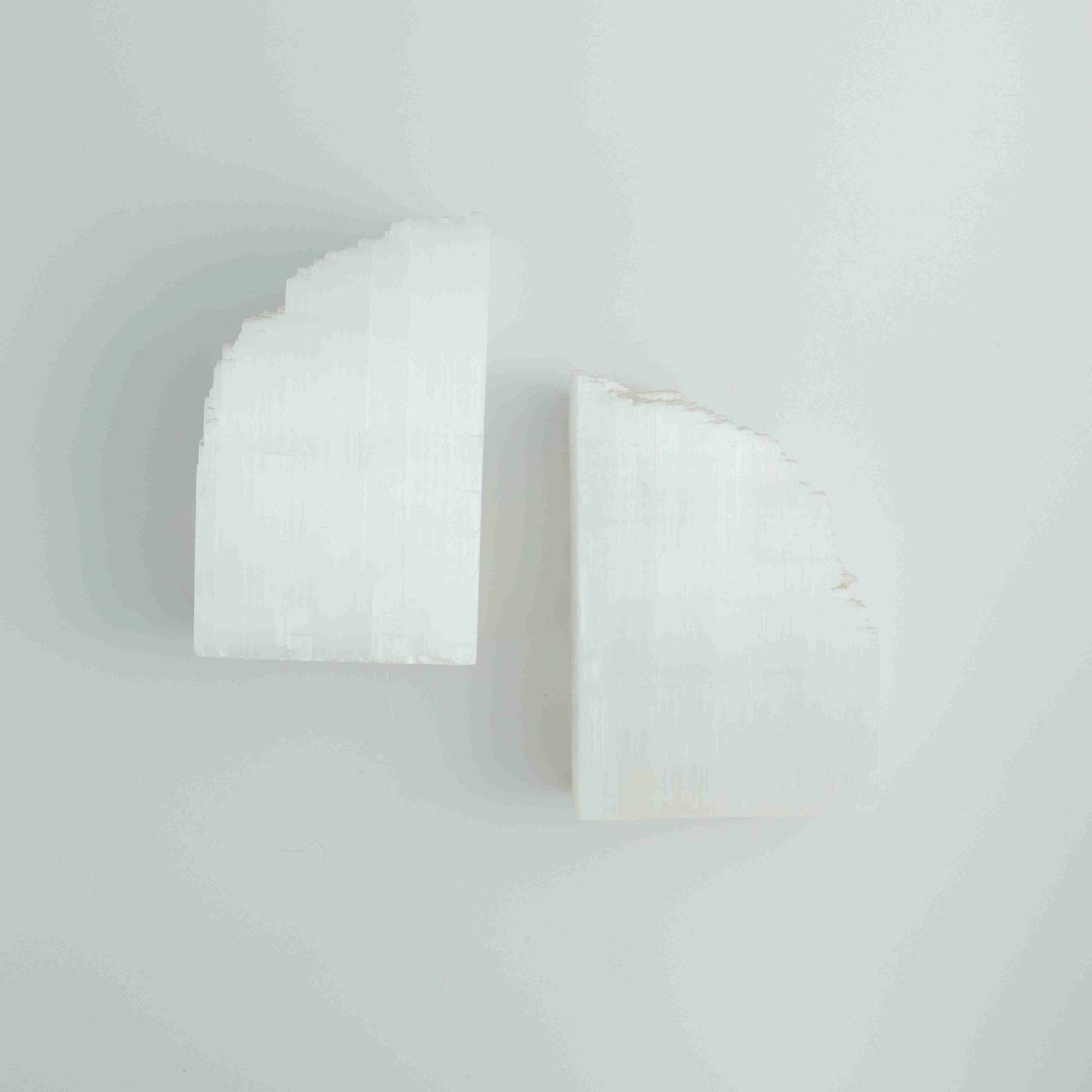 Selenite/Satin Spar Bookends - 6 Pairs - Expert Wholesale and Supplier of Wholesale Crystals & Bulk Gemstones, ["Accessories","Morocco","Selenite"]