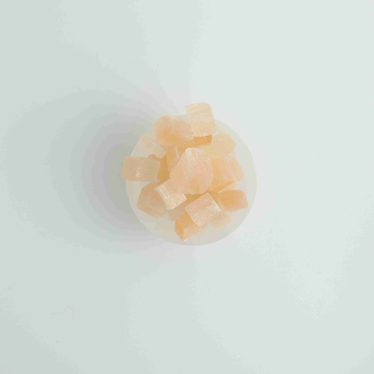 Selenite/Satin Spar Bowl with Rough Peach Selenite - Expert Wholesale and Supplier of Wholesale Crystals & Bulk Gemstones, ["Bowls","Morocco","Selenite"]