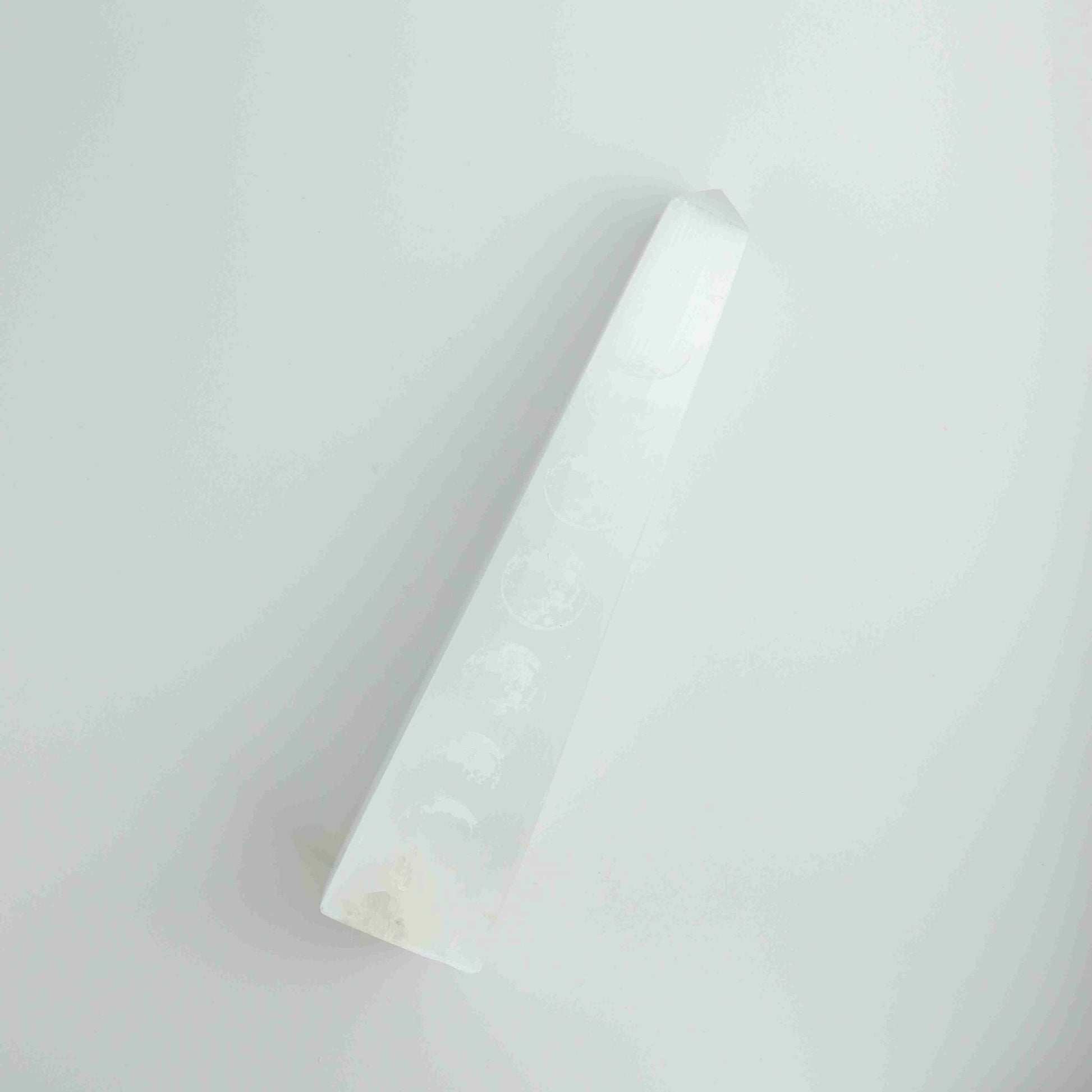 Selenite/Satin Spar Moon Phases Tower - Expert Wholesale and Supplier of Wholesale Crystals & Bulk Gemstones, ["Morocco","Selenite","Towers"]